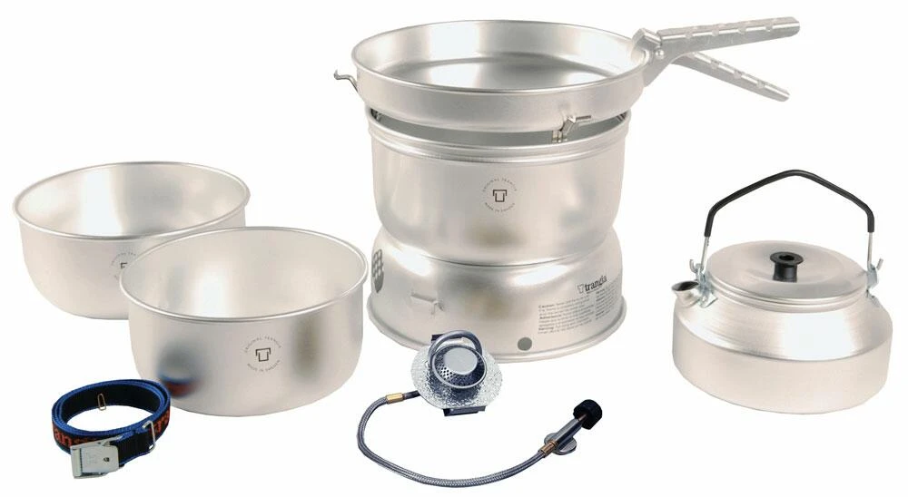 Trangia 25-2 GB Stove Alloy Pans With Kettle & Gas Burner 3 Trangia 25-2 GB Stove Alloy Pans With Kettle & Gas Burner