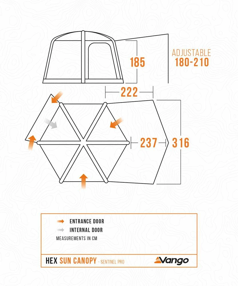 Hex Sun Canopy - Sentinel Pro 4 Hex Sun Canopy - Sentinel Pro - Image 2